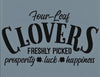 Four Leaf Clovers Stencil