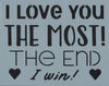 I Love You the Most Stencil