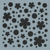 Floral Dot Background Stencil