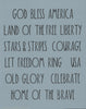 Dunn Inspired Patriotic Words Stencil