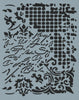 Script Mesh Collage Stencil