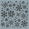 Snowfall Background Stencil