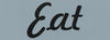 Simple Sayings:  Eat Script Stencil