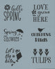Word Blocks: Spring Stencil