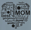 Mom Heart Subway Words