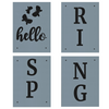 Porch Sign: Hello Spring Stencil