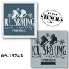 Ice Skating Rink & Rentals Stencil