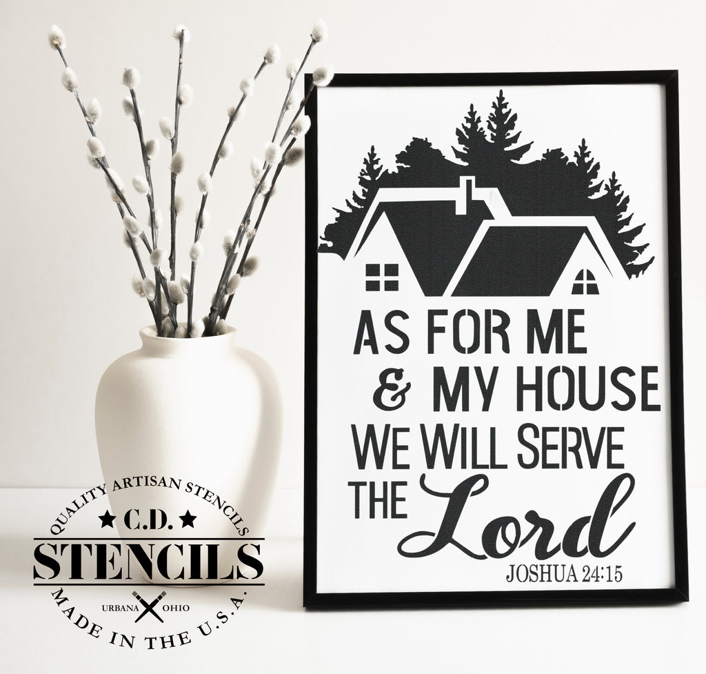 Joshua 24:15 Stencil | CD Stencils joshua-24-15-stencil-cd-stencils