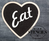 Simple Sayings:  Eat Script Stencil