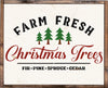Farm Fresh Christmas Trees Stencil