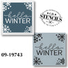 Hello Winter Stencil
