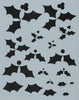 Holly and Berries Stencil