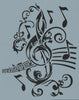 Clef Collage Stencil