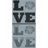 Firework Love 2pc. Stencil