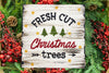 Fresh Cut Christmas Trees Stencil