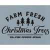 Farm Fresh Christmas Trees Stencil