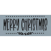 Whimsical Merry Christmas Stencil