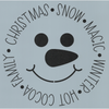Snowman Face Stencil