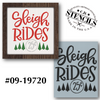 Sleigh Rides 25¢ Stencil