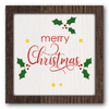 Merry Christmas Holly Stencil
