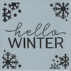 Hello Winter Stencil