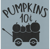 Pumpkins 10¢ Stencil
