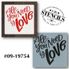 All You Need is Love Stencil