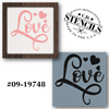Script Love Stencil