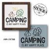Camping is My Happy Place Stencil