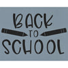 Back to School Stencil
