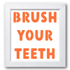 Brush Your Teeth Stencil