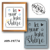 Let Your Light Shine Stencil