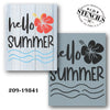 Hello Summer- Hibiscus Stencil