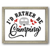 I'd Rather Be Camping Stencil
