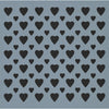 Mixed Heart Background Stencil