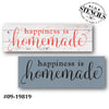 Happiness is Homemade Stencil