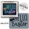 Hello, Easter Stencil