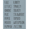 Garden Labels: Fruit & Veggies #2 Stencil