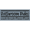 Bathroom Rules Stencil