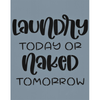 Laundry Today Naked Tomorrow Stencil