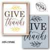 Give Thanks Stencil
