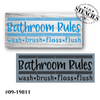 Bathroom Rules Stencil