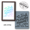 Fresh Flower Market Stencil