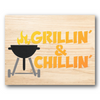 Grillin' & Chillin' Stencil