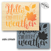 Hello Sweater Weather Stencil