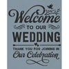 Welcome to Our Wedding Stencil