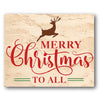 Merry Christmas to All Stencil