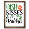 Irish Kisses Shamrock Pinches Stencil