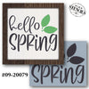Hello Spring Leaves Stencil