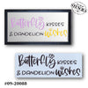 Butterfly Kisses Dandelion Wishes Stencil